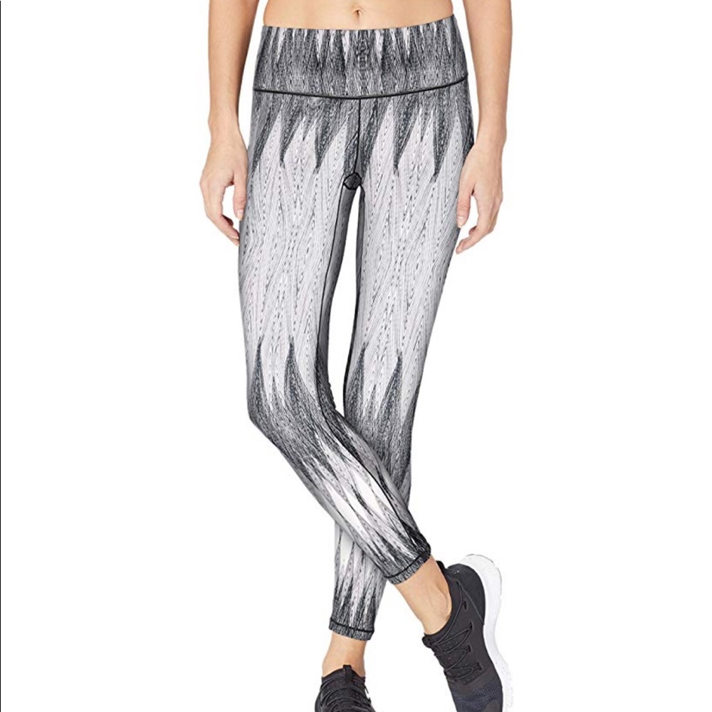 Prana Pillar Printed Leggings Gray White XS